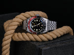 Load image into Gallery viewer, Oceanguard GMT - Jet Black w/ Coke Bezel
