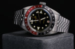 Load image into Gallery viewer, Oceanguard GMT - Jet Black w/ Coke Bezel
