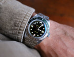 Load image into Gallery viewer, Oceanguard GMT - Jet Black w/ Elmwood and Sand Bezel
