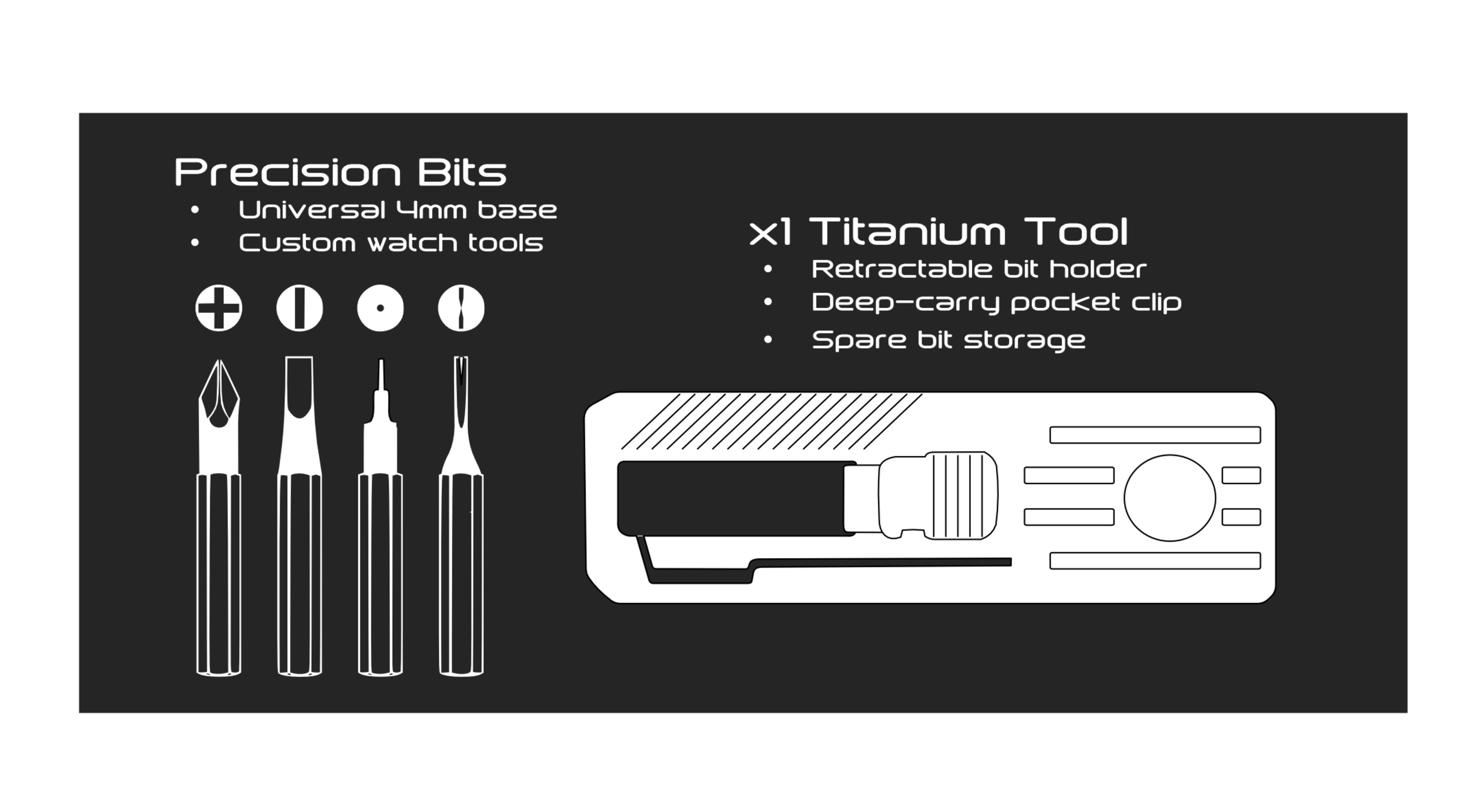 Slidecatch Grey Titanium - EDC Tool